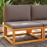  Vrtna sofa bez naslona za ruke s jastucima, drvo akacije i uže | shoptok.hr