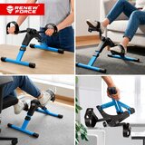  Zložljivo vadbeno rehabilitacijsko sobno kolo za roke in noge lcd moder | shoptok.hr