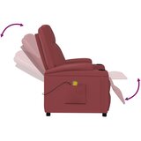 Masažna fotelja od umjetne kože crvena boja vina | shoptok.hr