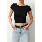 TRENDYOLMILLA Ženska majica Tedss24Ts00017, Crna Cene