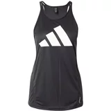 Adidas Sportski top 'RUN IT' crna / prljavo bijela