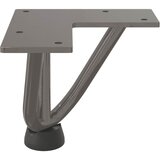  Noge s ukosnicama za stolić za kavu 4 kom. Prirodni čelik 10 cm Puni čelik | shoptok.hr