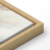  Slika - Golden explosions – abstract pattern inspired by marble 120x80 U prirodnom drvenom okviru | shoptok.hr