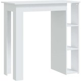  Barski stol s policom bijeli 102 x 50 x 103 5 cm od iverice | shoptok.hr