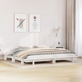  Okvir kreveta bez madraca bijeli 160x200 cm od masivne borovine | shoptok.hr