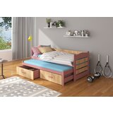 ADRK Otroka postelja TIARRO z vzmetnicama 97 cm - ROZA-ZLATI HRAST | Shoptok.si