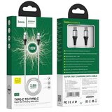 hoco. kabel Type C v Type C Exquisite Power Delivery PD 100W X50 2 metra siv | Shoptok.si