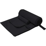 vidaXL Komplet športnih brisač Drugo Črna blago | Shoptok.si