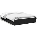  Okvir za krevet s ladicama crni 120x190 cm konstruirano drvo | shoptok.hr