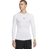 Nike Pro Dri-FIT Tight Fit LS Shirt, White/Black - M, (20764360) | Shoptok.si