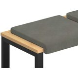  Jastučić za klupu 2 kom. Kord Svjetlosiva Dubina 35 cm | shoptok.hr