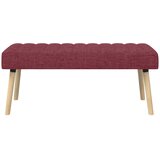  Klupa s utorima Vinska crvena 110 x 40 x 46 cm Tkanina | shoptok.hr