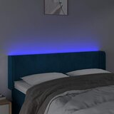  LED uzglavlje tamnoplavo 147x16x78/88 cm baršunasto | Eponuda.ba