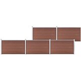 vidaXL Vrtna ograda WPC 872 x 106 cm smeđa Cijene
