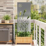  Privatnost u vrtu Srebrno 50 x 140 cm Nehrđajući čelik | shoptok.hr