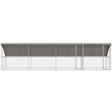  Kućica za pse s pohranom 4 pcs Srebrno 8 x 2 x 2 m Čelik | shoptok.hr