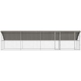 Pasja lopa s shranjevanjem 4 pcs srebrna 8 x 2 x 2 m Jeklo - - Srebrna - 72.7 - 8 x 2 x 2 m - 2025-vidaXL-TOPSELLER | Shoptok.si