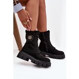 Boto Insulated work boots women's with decoration black Melisse | Shoptok.si