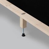 P & B OBLAZINJENA POSTELJA x , tekstil, leseni material rjava | Shoptok.si