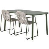 Bloomingville Kovinska vrtna miza 90x160 cm Calana – | Shoptok.si