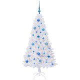  Umjetno božićno drvce Bijela 150 cm PVC i čelik | shoptok.hr