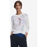 Desigual Pulover mešane barve / bela | Shoptok.si