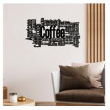 WALLXPERT Zidna dekoracija Kafa ili šta?, 86 x 47 cm, Crna | Eponuda.ba