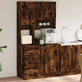 The Living Store Kuhinjska omarica dimljeni hrast 95x50x180 cm inženirski les - Kuhinjska Omarica, (21836770) | Shoptok.si