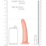 REALROCK Slim - lepljiv, realističen dildo - 15,5 cm (naravni) | Shoptok.si