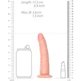 REALROCK Slim - ljepljivi, realistični dildo - 15,5 cm (prirodni) | shoptok.hr