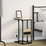 vidaXL Noćni ormar sonoma hrast 41.5 x 26 x 60.5 cm Konstruirano drvo Cijene