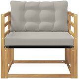  Set vanjskih sofa Čvrsto drvo akacije i Textilene Bijela | shoptok.hr