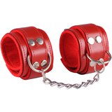 Dominate Me Leather Handcuffs D13 Red-Red | Shoptok.si