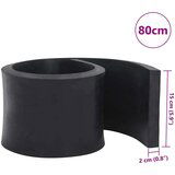  Gumeni rub za snježni plug crni 80x15x2 cm | shoptok.hr