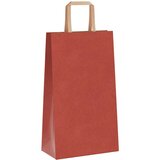  Papirnate vrećice 250 kom s ručkama crvene 21x11x36 cm | shoptok.hr