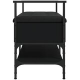  Klupa za cipele crna 85,5x42x57,5 cm od konstruiranog drva | shoptok.hr
