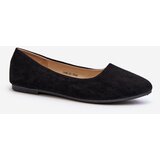 EVENTO PE1 Black Women's Suede Ballerina Flats Kommia Cijene