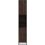 vidaXL Kopalniška omarica rjavi hrast 35x37,5x188,5 cm inž. les | Shoptok.si