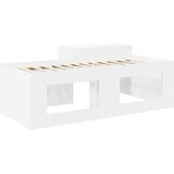  Krevet za djecu s visokim okvirom i stolom Bijela 80 x 200 cm | shoptok.hr