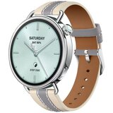 INF Pašček iz sintetičnega usnja za Xiaomi Watch S4, 18mm Gray, (5000505954) u