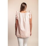 Fenzy Plus Size Top S Volanima, Svijetlo Ružičaste Boje | shoptok.hr