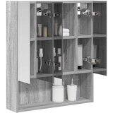  Kupaonski ormar s ogledalom Siva Sonoma 60 x 14.5 x 70 cm | shoptok.hr