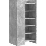 vidaXL Omarica za čevlje betonsko siva 52x37,5x100 cm inženirski les | Shoptok.si