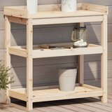 vidaXL Stol za sadnju s policama 82 5x45x86 5 cm od masivne borovine | shoptok.hr