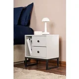 noćni ormarić glimmer - grey, black greyblack nightstand