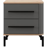 MID.YOU MAJHNA NOČNA OMARICA, barve grafita, hrast artisan | Shoptok.si