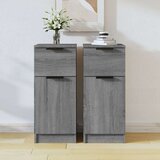  Komoda 2 kosa siva sonoma 30x30x70 cm konstruiran les, (21073347) | Shoptok.si
