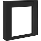 vidaXL Okvir za kamin črna 100x20x100 cm inženirski les | Shoptok.si