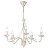  Luster na lancu ANTON 5xE14/60W/230V bela patina | Eponuda.com