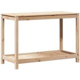  Miza za sajenje s polico 108x50x75 cm trdna borovina | Shoptok.si
